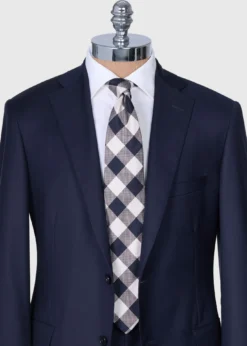 Woven Check Tie