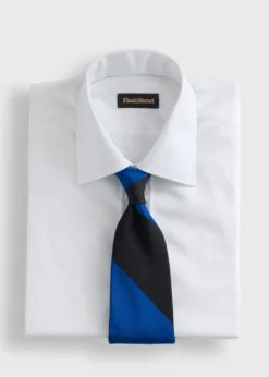 Woven Silk Block Stripe Tie