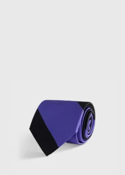 Woven Silk Block Stripe Tie