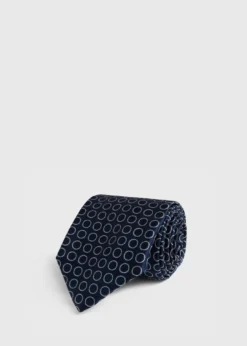 Woven Silk Circles Tie