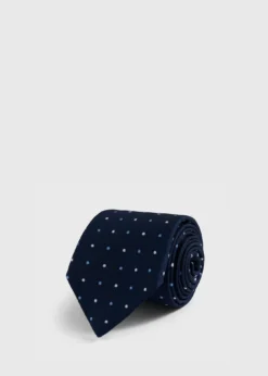 Woven Silk Dot Tie
