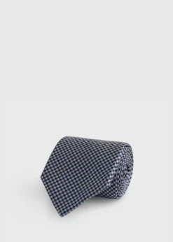 Woven Silk Houndstooth Tie