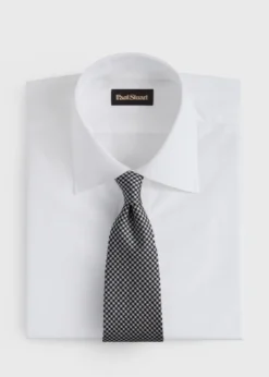 Woven Silk Houndstooth Tie
