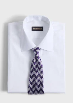 Woven Silk Houndstooth Tie