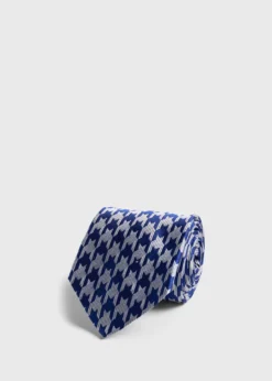 Woven Silk Houndstooth Tie