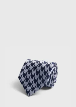 Woven Silk Houndstooth Tie
