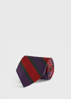 Woven Silk Multicolor Stripe Tie