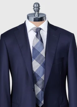 Woven Silk Patchwork Plaid Tie