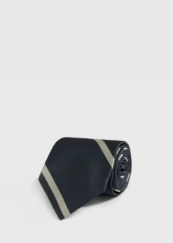 Woven Silk Regimental Stripe Tie