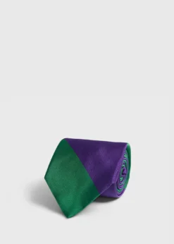 Woven Silk Two Color Bar Stripe Tie